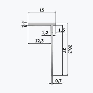 TEMPOLISTEL® A110 Perfil de remate para divisória - Image 2