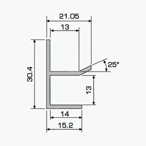 TEMPOLISTEL® A115 Perfil U para placa de gesso - Image 2