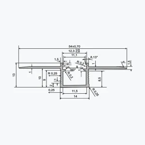 Perfil plano para led TEMPOLISTEL® A137 - Image 2